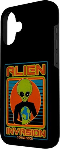Vista 86 de Funda para iPhone 13 Pro Max Alien Invasion 1984 Tech Noir Distopía