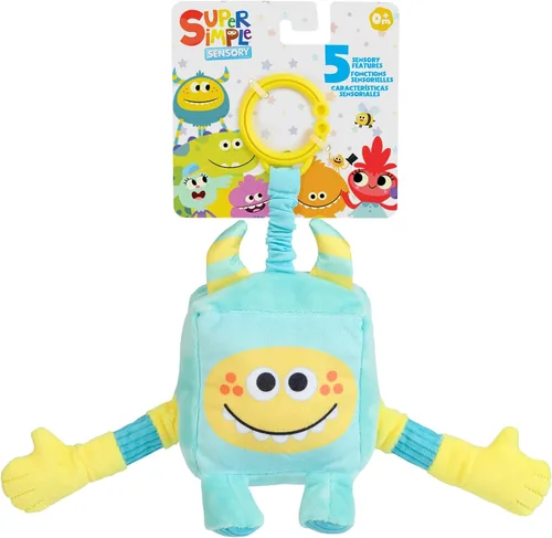 Vista 8 de WowWee Dewey de monstruos de peluche sensoriales súper simples (naranja) con más de 5 características sensoriales (a partir de 0 años)