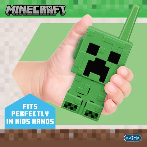Vista 5 de eKids Minecraft Walkie Talkies para niños, juguetes de interior y exterior