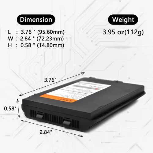 Vista 2 de Paquete de 2 baterías de iones de litio de 3.7 V 4500 mAh para Zebra/Symbol TC70 TC75 TC72 TC77 Series, compatible con escáner de código de barras