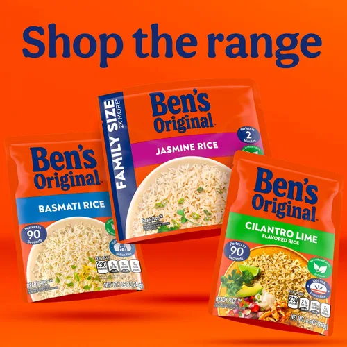 Vista 10 de BEN'S ORIGINAL Arroz Jazmín Listo para Comer, Arroz Fácil para la Cena, Bolsa de 8.5 oz (Paquete de 12)