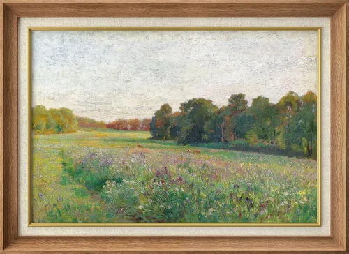 Vista 177 de MUDECOR Lienzo enmarcado prémium para pared, pinos nevados en bosque de invierno, ilustraciones modernas, arte contemporáneo, escénico, divertido