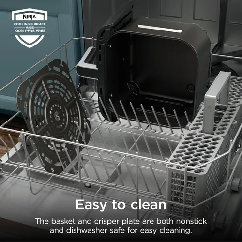 Vista 9 de Ninja Air Fryer Pro, 5 cuartos de galón, 4 en 1, gris, AF141