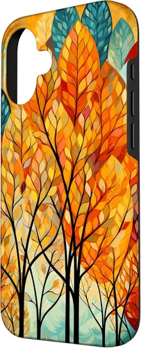 Vista 2 de Fall Theme & Autumn Leaves & Colorful Trees, Fall Colors Case for iPhone 16
