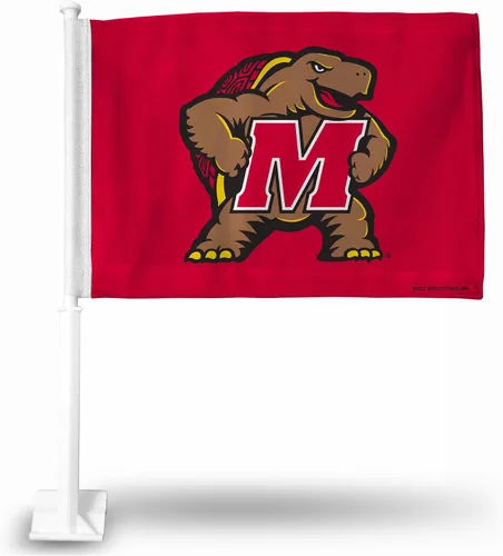 Vista 12 de Rico Industries Bandera de coche de doble cara de la NCAA, gran accesorio para automóvil