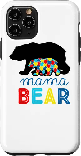 Vista 29 de Autism Awareness Mama Bear Autistic Mom Gift Case for iPhone 17