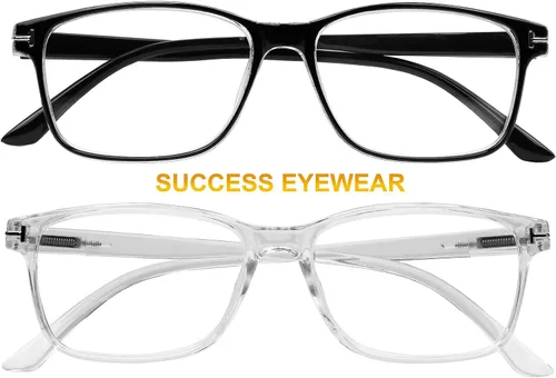 Vista 2 de Success Eyewear Computer Glasses 2 Pk Anti Glare Reflection Classic Reading Glasses for Men and Women