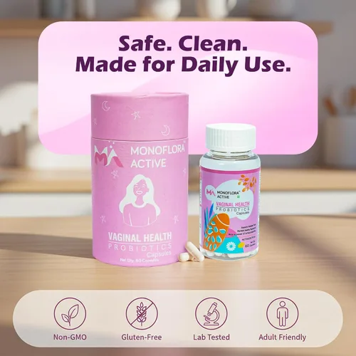 Vista 3 de Probióticos para mujeres, cápsulas probióticas vaginales con Lactobacillus y prebióticos que apoyan el equilibrio del pH vaginal, flora saludable