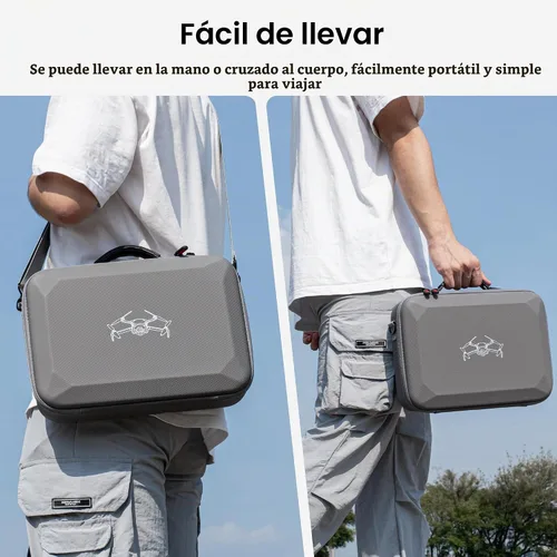 Vista 4 de STARTRC - Funda de transporte para DJI Mini 4 Pro, bolsa de viaje portátil para DJI Mini 4 Pro Fly More Combo - Bolsa de hombro para drone