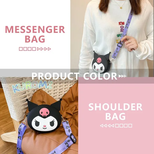 Vista 4 de CZZLYJ Kawaii Kitty Bag, Cute Cartoon Shoulder Bag with Zipper, Anime Wallet Purse with Lanyard, Kitty Cat Accessories for Girls Birthday Gifts