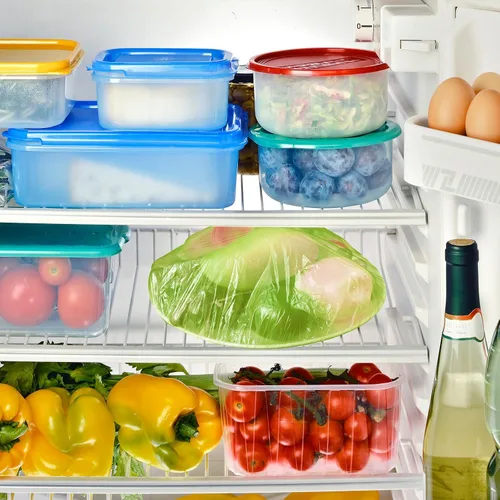 Vista 6 de Boao 120 piezas reutilizables elásticas para almacenar cuencos de alimentos