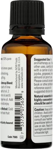 Vista 2 de Now Foods Aceites Esenciales Limón, 1 fl oz 1.0 fl oz (7565)
