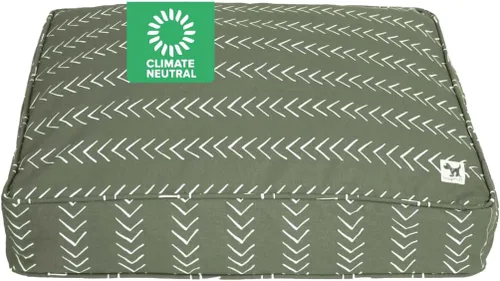 Vista 43 de Molly Mutt Pequeña Funda para Cama de Perro, Amarillo por la Mañana, Verde Oliva y Azul Claro