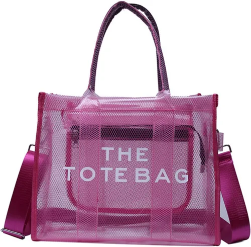 Vista 10 de Bolsa transparente para eventos de estadio, bolso transparente Negro