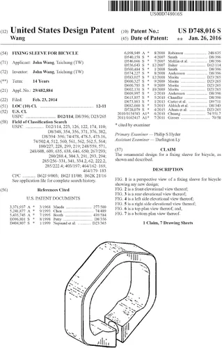 Vista 5 de UFOR - Agarre de goma para bicicleta con cierre hexagonal de aluminio, 5.197 in, fabricado en Taiwán