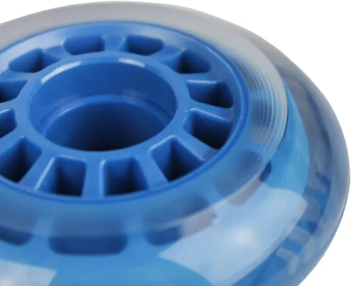 Vista 6 de 8 ruedas de patín en línea 2.992 in 78a, transparente/azul