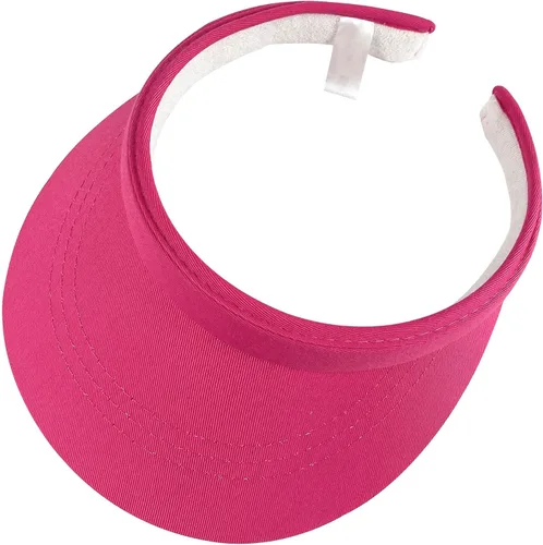 Vista 23 de Sombreros con visera para el sol, para mujer, ala ancha, ajustable, con Negro