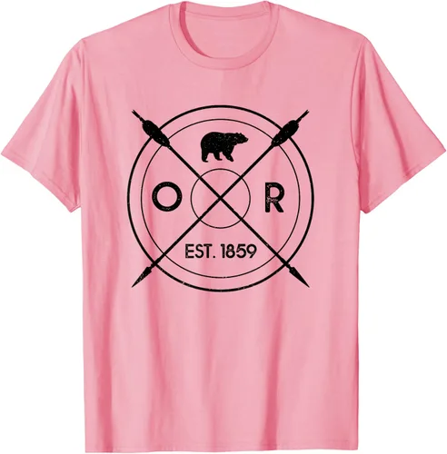 Vista 63 de Oregon Beaver State Bear OR Est. 1859 - Camiseta de regalo, gris, S