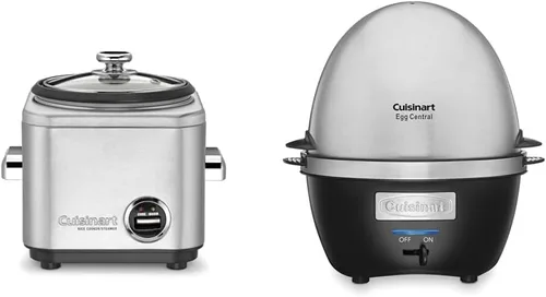 Vista 5 de Cuisinart CRC-400P1 - Arrocera de 4 tazas, exterior de acero inoxidable