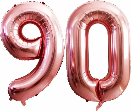 Vista 71 de Goer, conjunto de globos de papel aluminio para decoraciones de cumpleaños, globos de las letras de feliz cumpleaños y de números Oro