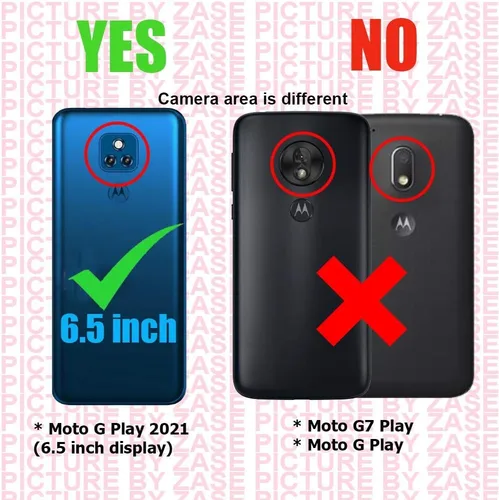 Vista 2 de Zase Moto G Play 2021 - Funda transparente con purpurina líquida compatible con Motorola G Play 2021 de 6.5 pulgadas, bonita funda protectora