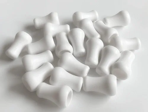 Vista 3 de 20 piezas de cordón de plástico blanco con borlas, pomos de cordón para ventanas de cortina romana