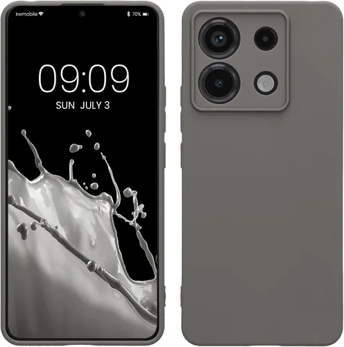 Vista 123 de kwmobile Funda compatible con Xiaomi Redmi Note 9S / 9 Pro / 9 Pro Max - Funda protectora de silicona TPU suave y delgada - Negro mate