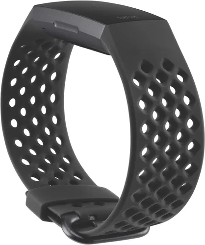 Vista 2 de Fitbit Charge 3 - Correa de accesorios, producto oficial de Fitbit Sport, negro, pequeña