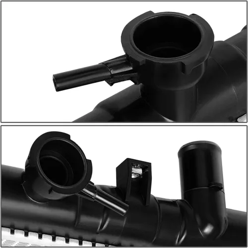 Vista 3 de DNA Motoring OEM-RA-2392 Radiador de enfriamiento de aluminio de 1 fila estilo OE compatible con 01-02 Kia Rio 1.5 AT, 25-1/2 pulgadas de ancho x