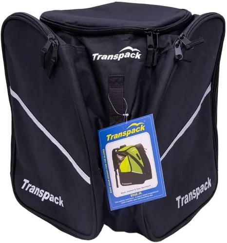 Vista 14 de TRANSPACK Edge Junior - Mochila para botas de esquí y snowboard, resistente al agua, 33 L, bolsa de mochila Blanco (White Snowflake)