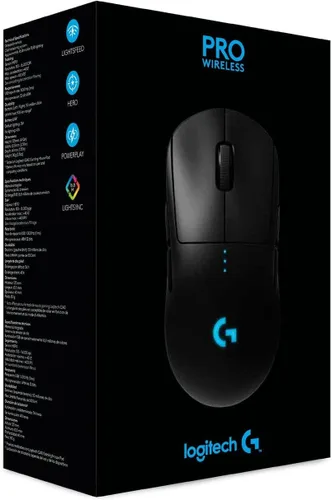 Vista 7 de Logitech G Pro - Mouse inalámbrico para juegos con rendimiento de grado de eSports, ergonómico ambidiestro, 4-8 botones programables y sensor HERO
