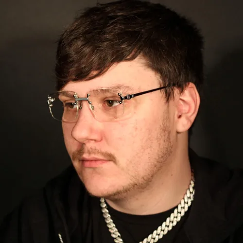 Vista 6 de Lentes de moda estilo hip hop vintage retro transparente para hombre con marco plateado