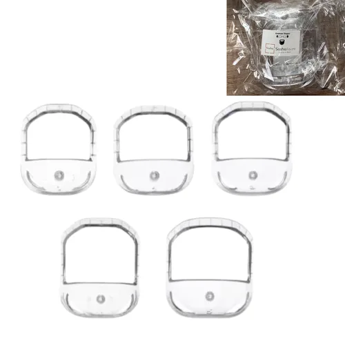 Vista 7 de Plantilla ajustable para moldear barba para hombres, kit con plantillas flexibles para barba, lápiz de peluquero y 3 maquinillas de afeitar faciales