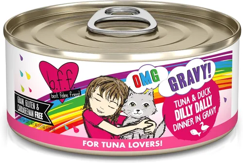 Vista 36 de Weruva B.F.F. OMG – mejor amigo felino Oh My Gravy! Latas de comida húmeda natural sin granos, recetas de tierra y mar en salsa