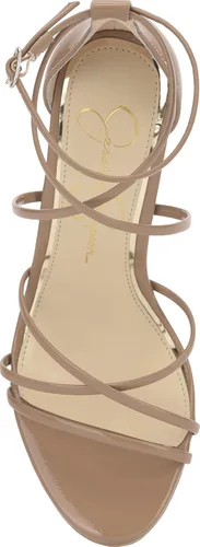 Vista 5 de Jessica Simpson Sandalias de vestir con tiras de diamantes de imitación para mujer