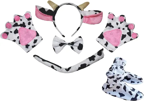 Vista 14 de Petitebella Combinado Animal Diadema Bowtie Cola Guantes Zapatos 5pc Disfraz 1-5 años Oso