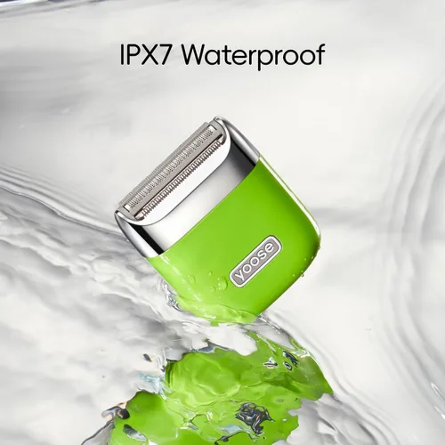 Vista 6 de yoose - Maquinillas de afeitar eléctricas para mujer, recortadora de bikini IPX7 para mujer (USB-C, peine recortador, múltiples modos de afeitado)