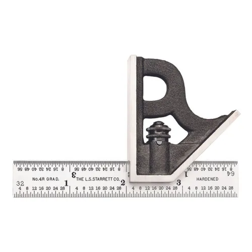 Vista 21 de Starrett Cuadrado combinado de acero con cabeza cuadrada, longitud de hoja