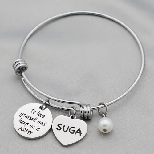 Vista 3 de G-Ahora Kpop Army Bracelet Kpop Bangtan Boys Jewelry JIMIN JK JIN RM SUGA JHOPE V Bracelet Best Gift for The Army