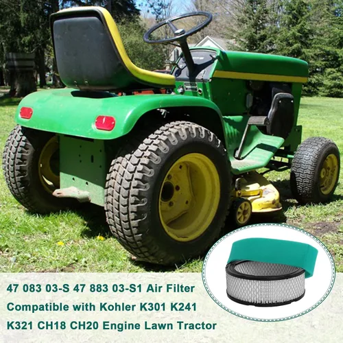 Vista 7 de Podoy 47 083 03 Filtro de Aire del Motor con Prefíltro Compatible con Kohler 47 083 03-S 47 083 03-S1 K361 K582 CH20 CH25 CH18 CV17 - CV23