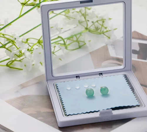 Vista 20 de SmileBelle Aretes tipo dormilona para mujer, de plata de ley de 18 quilates, con turquesa, como regalo de cumpleaños, aretes de cristal de perlas