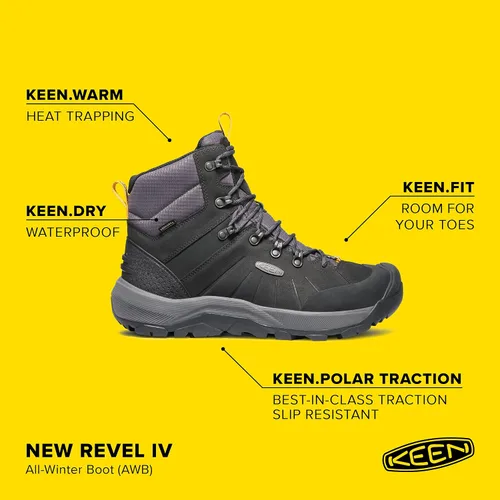 Vista 6 de KEEN Revel 4 Botas de nieve impermeables con aislamiento polar de altura media para mujer