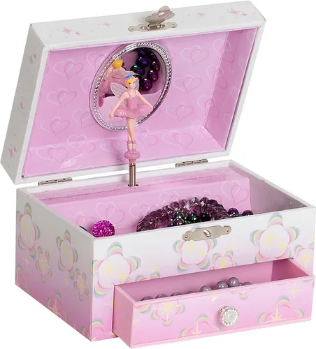 Vista 2 de Mele Co Ashley - Joyero musical de hadas para niñas color rosa