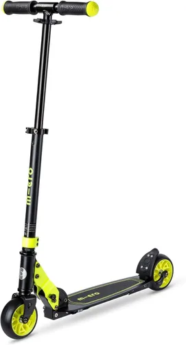 Vista 4 de Micro Kickboard Rocket Scooter plegable para mayores de 8 años Jinetes de hasta 220 libras 2 ruedas Ruedas de poliuretano extra anchas