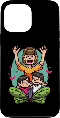Vista 23 de iPhone 16 Cartoon Children Playing Design For Kids And Family Case