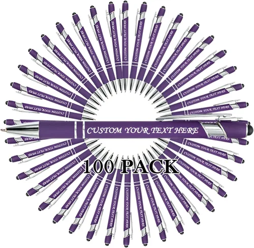 Vista 90 de VectWaby - Bolígrafos personalizados a granel, bolígrafo grabado con nombre, logotipo, lápiz capacitivo para pantallas táctiles, a granel