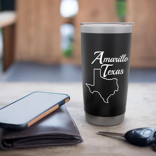 Vista 7 de Amarillo Texas Stainless Steel Insulated Tumbler