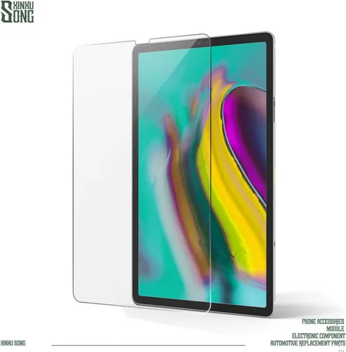 Vista 4 de Protector de pantalla para Galaxy Tab S5e (paquete de 3) Protector de pantalla de vidrio templado transparente ultra fino antiarañazos HD