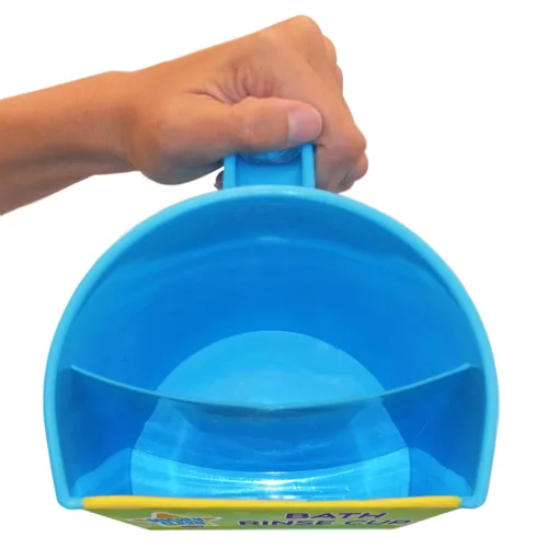 Vista 3 de Mighty Clean Baby Taza de enjuague de champú Cubo de enjuague de baño para bebés para lavar el cabello y lavar el champú protegiendo los ojos