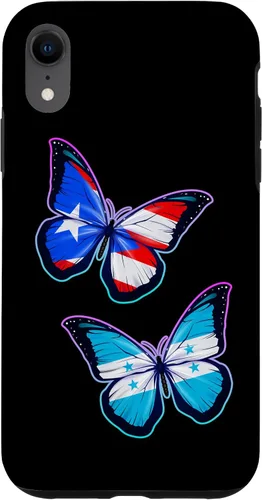 Vista 25 de Honduras Puerto Rico bicultural Roots. Butterfly Version Case for iPhone 17